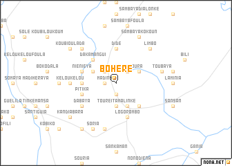 map of Bohéré