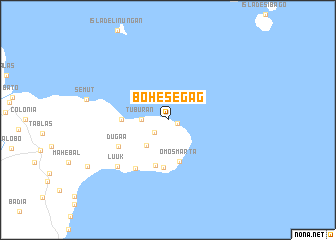 map of Bohesegag