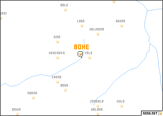 map of Bohe