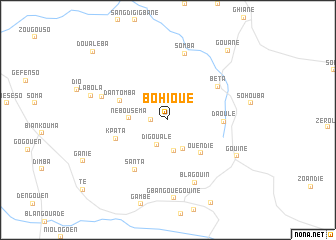 map of Bohioué