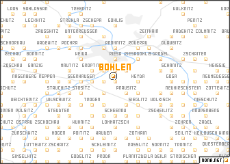 map of Böhlen