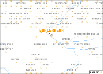 map of Böhlerwenk