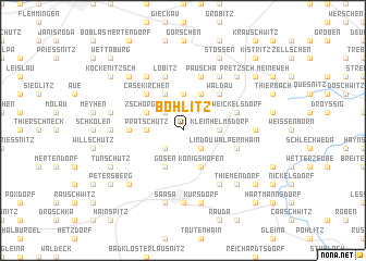 map of Böhlitz