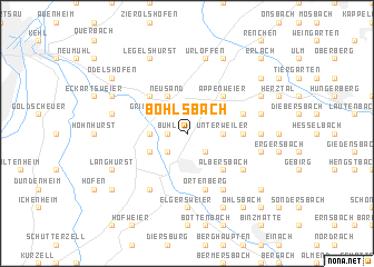 map of Bohlsbach