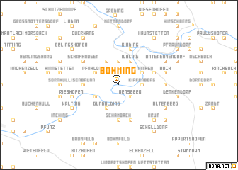 map of Böhming