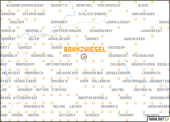 map of Böhmzwiesel