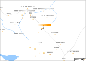 map of Bohnābād