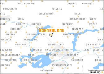 map of Bohnenland