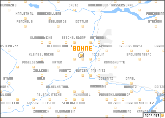 map of Böhne