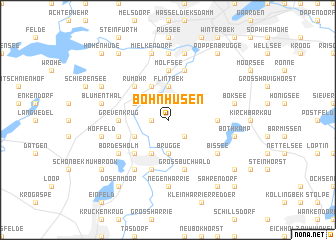 map of Böhnhusen