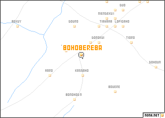 map of Boho Béréba