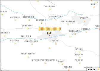 map of Bohodukhiv