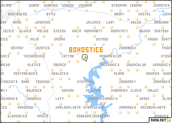 map of Bohostice