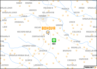 map of Bohova