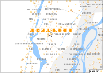 map of Bohri Ghulām Jahāniān