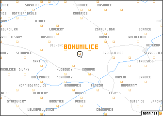 map of Bohumilice