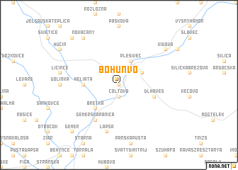 map of Bohúňvo