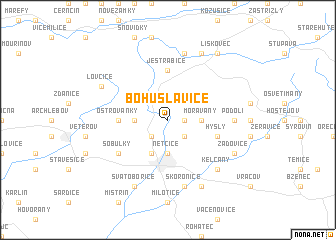 map of Bohuslavice