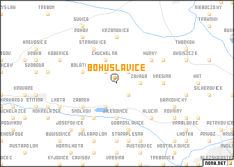 map of Bohuslavice