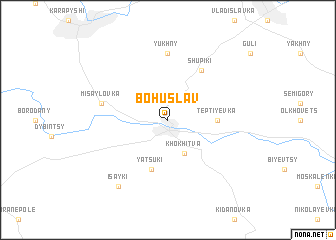 map of Bohuslav