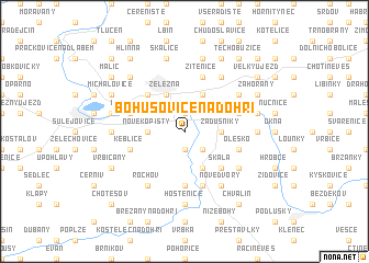 map of Bohušovice nad Ohří