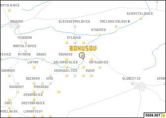 map of Bohušov