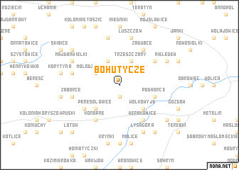 map of Bohutycze