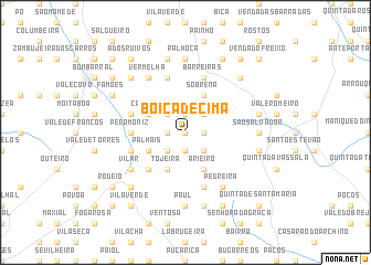 map of Boiça de Cima