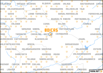 map of Boiças