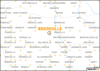 map of Boigneville