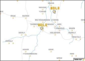 map of Boïla