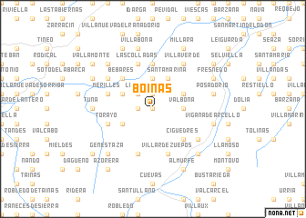 map of Boinás