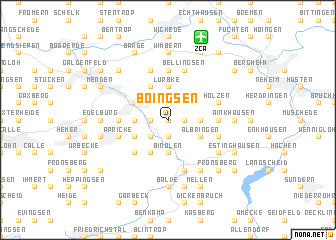 map of Böingsen