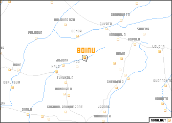 map of Boinu