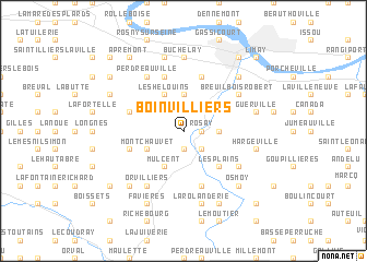 map of Boinvilliers