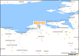 map of Boirinn