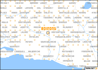 map of Boirond