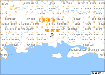 map of Boirond