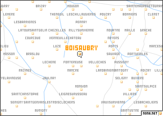 map of Bois-Aubry