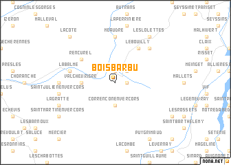 map of Bois Barbu