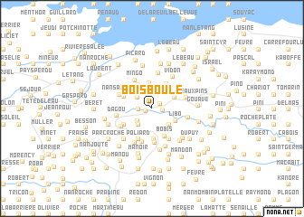 map of Bois Boulé