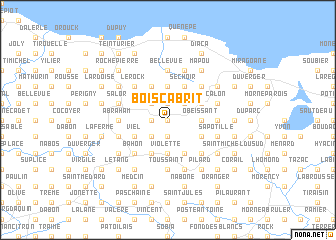 map of Bois Cabrit