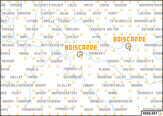map of Bois Carré