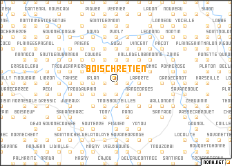 map of Bois Chrétien