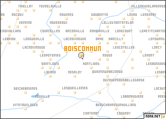 map of Boiscommun