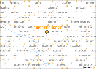 map of Bois-de-Feugère