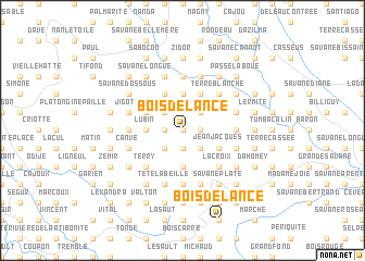 map of Bois de Lance