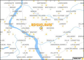 map of Bois de lʼAune