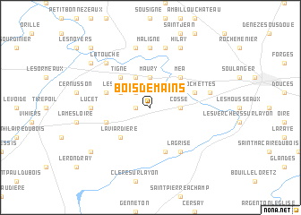 map of Bois de Mains