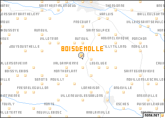 map of Bois de Molle